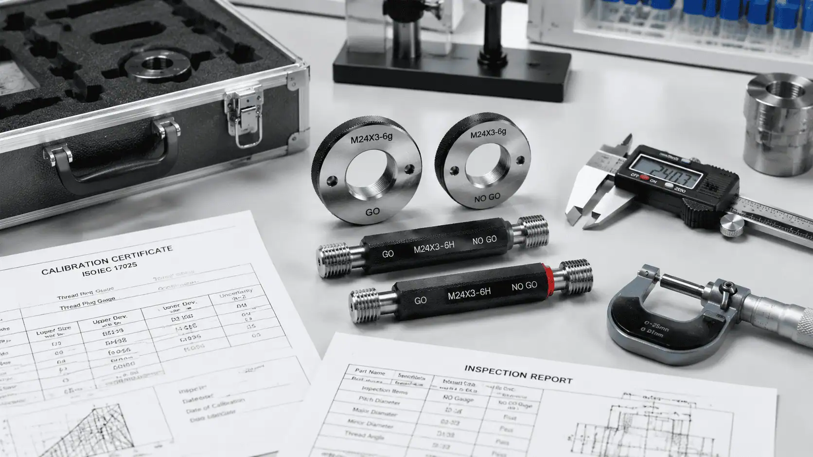 Thread gauge calibration certificate