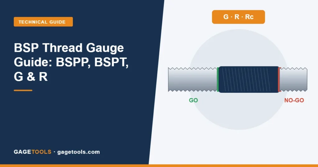 BSP Thread Gauge Guide: BSPP, BSPT, G and R Thread Inspection