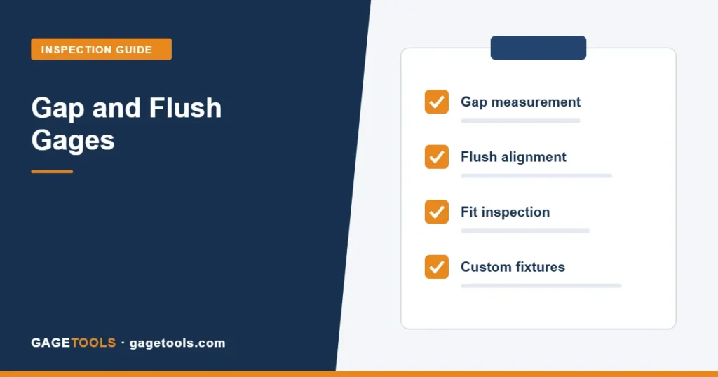 Gap and Flush Gages: How Manufacturers Inspect Fit and Alignment