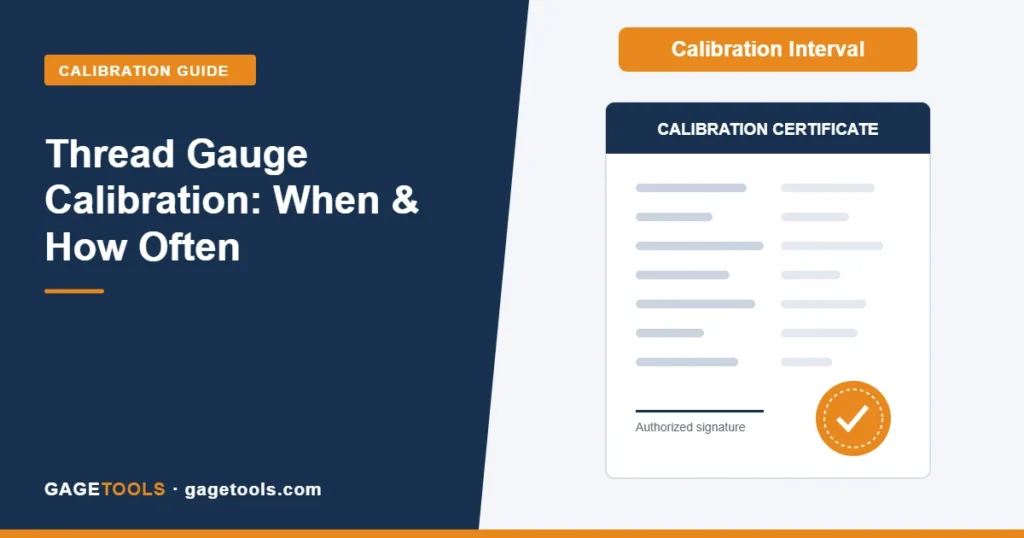 Thread Gauge Calibration: When to Calibrate, How Often and What to Check