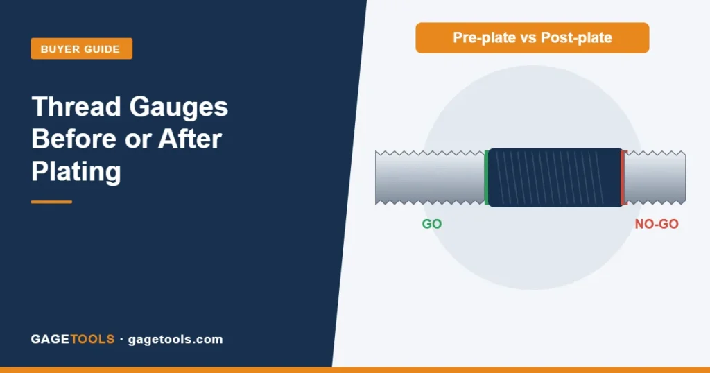 Thread Gauges Before or After Plating: A Buyer’s Guide