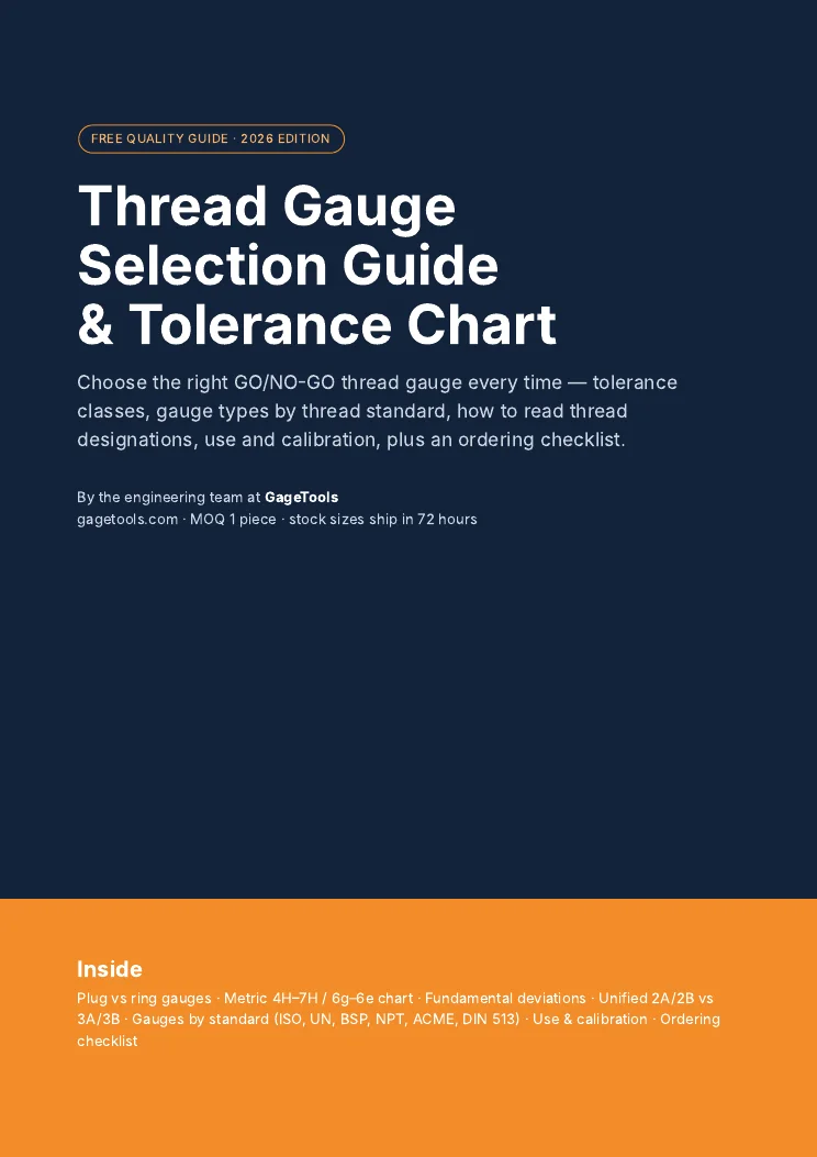 Thread Gauge Selection Guide PDF